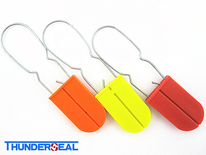 Plastic Padlock seal with metal locking