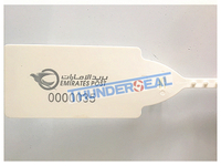 plastic seal with laser printed